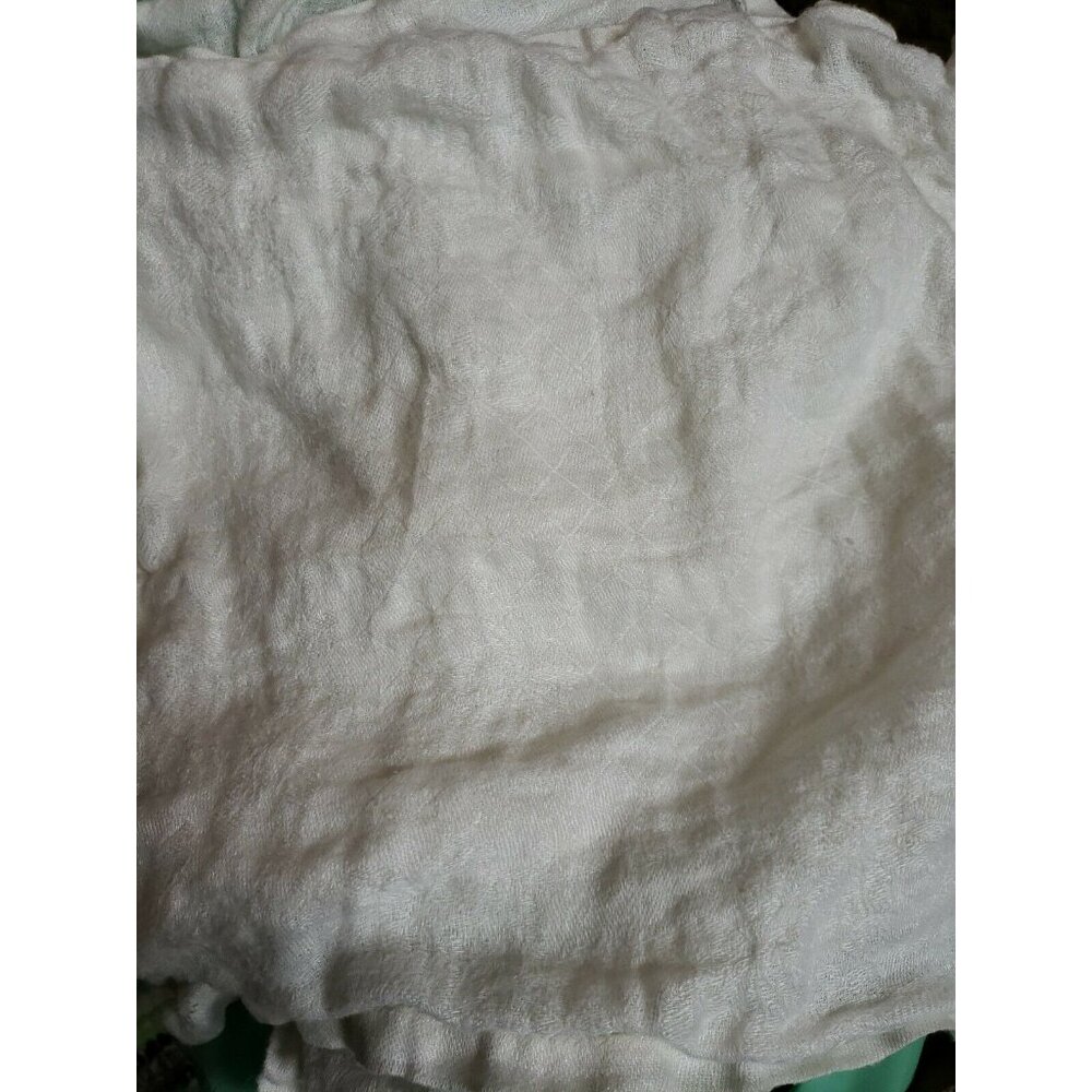 Lot 4 Vtg White Table Napkins 13 inch Square Elegant Floral Damask Formal Decor
